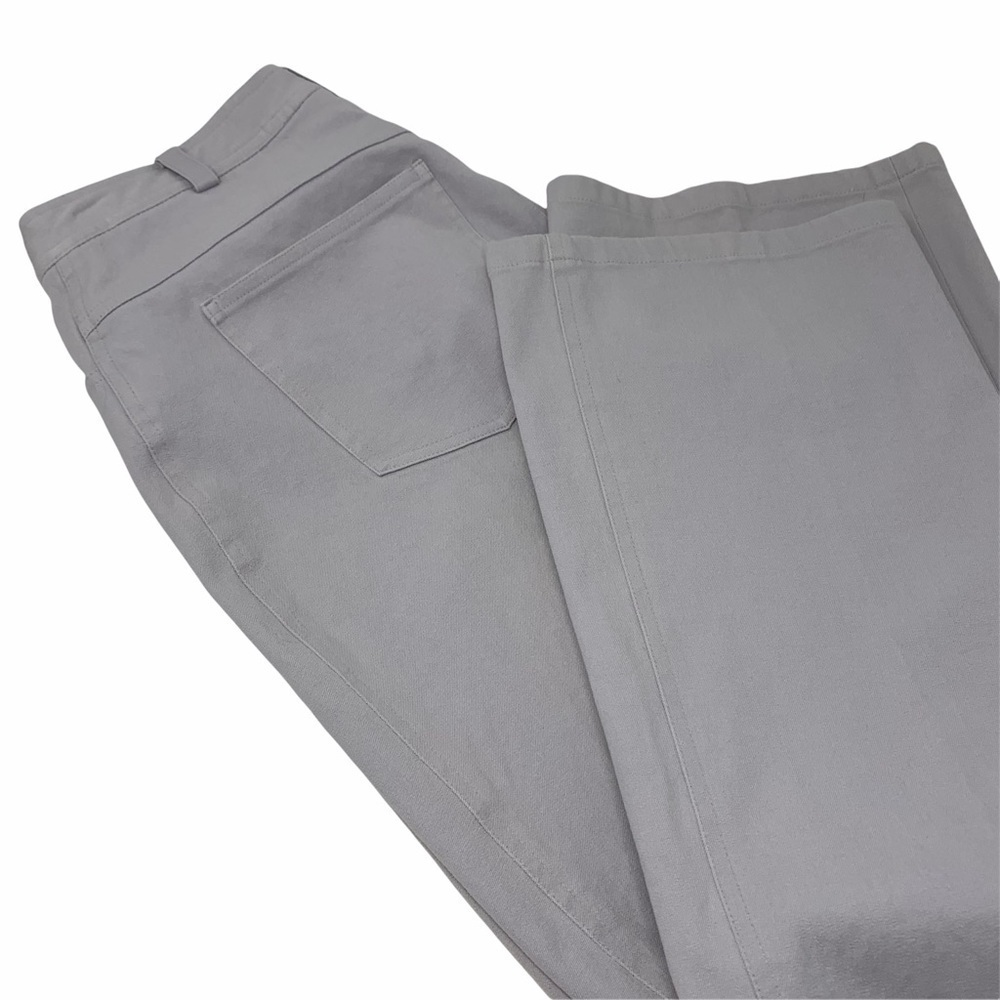 Company Ellen Tracy French Gray Straight Leg Jeans Size 12 Spandex High Stretch - Picture 9 of 14